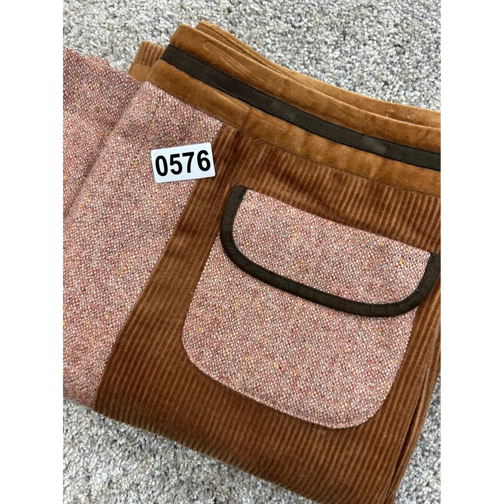 Ann Taylor Loft Petites Brown Corduroy Tweed A-Line Skirt 8P 8 Petites #0576
